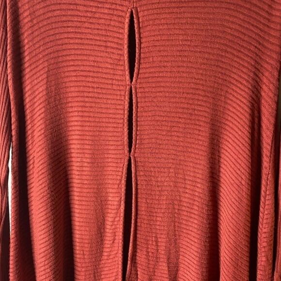 Free People Love Split Back Ribbed Long Sleeve Size S - Picture 8 of 10